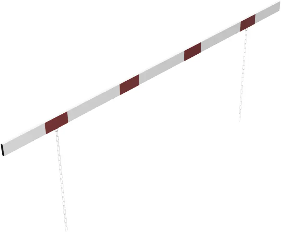 Schake Höhenbegrenzer Barriere 100 x 50 mm weiß rot einseitig reflektierend - 3000 mm Bestpreis