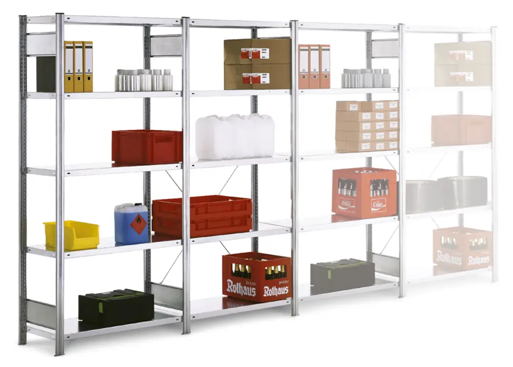 Jetzt Bestellen Regalwerk BERT Lagerregal 150 5 Komplettset 2000 x 2066 x 626 mm