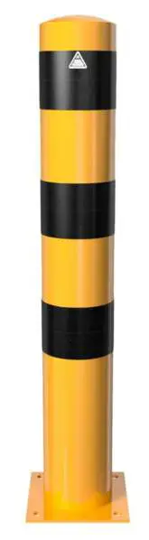 Sofort Bestellen Schake Stahlrohrpoller OD Ø 152 mm gelb schwarz - 1,00 m