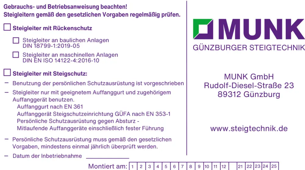 Jetzt Kaufen Günzburger Kennzeichnungsschild