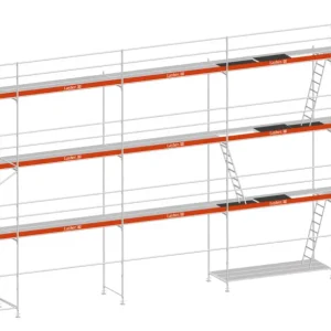 Angebot Layher Blitz Gerüst 70 Stahl mit Stahlboden 106 m²
