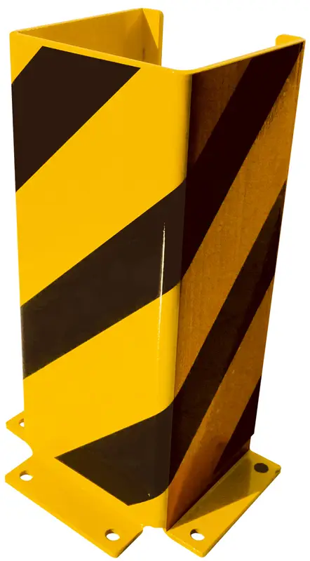 Schake Anfahrschutz U-Profil Stahlblech 6 mm gelb schwarz - 400 mm Schnäppchen