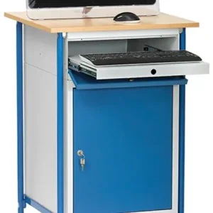 Bestpreis Fetra Rollpult mit schräger Plattform, Schrank und Tastaturschublade