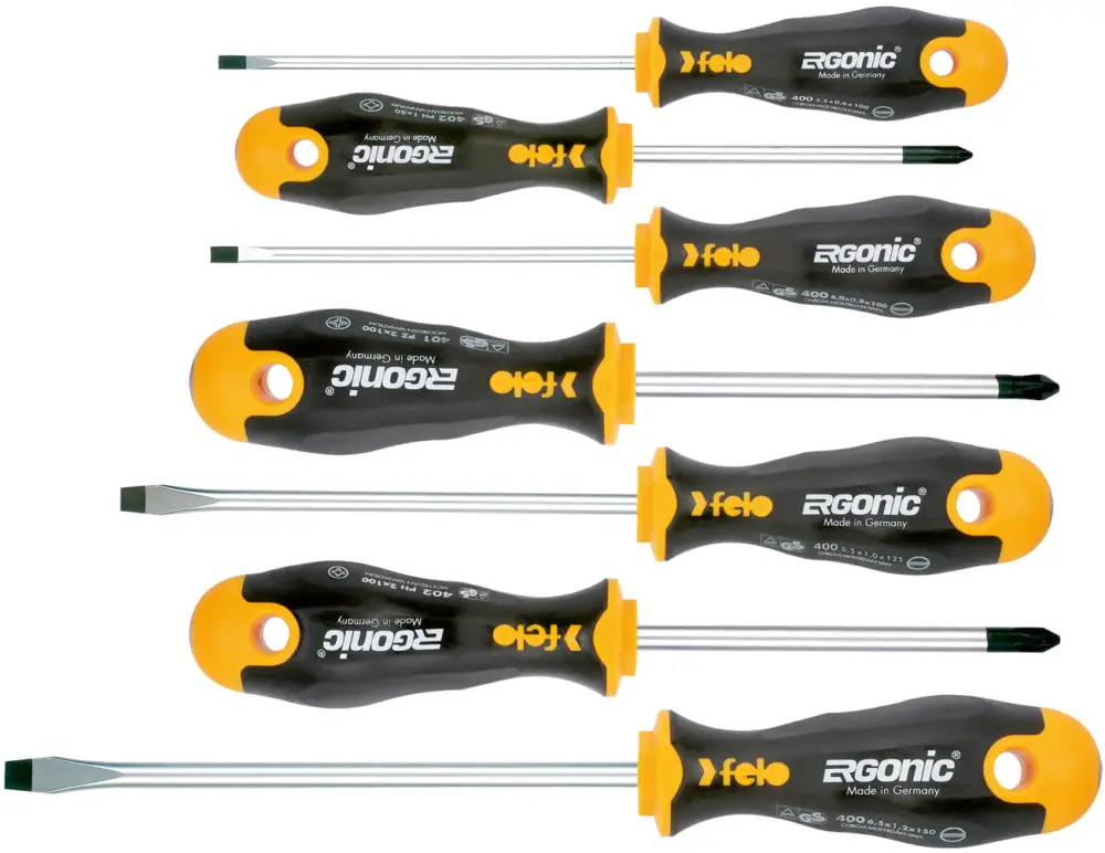 Bestpreis Felo Schraubendreher Satz 7-teilig ERGONIC 400 SL PZ PH