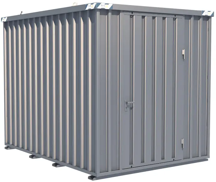 BOS Lagercontainer 3100 x 2300 x 2445 mm - 1-flügelige Tür auf 2,3 m Seite Neu Im Sortiment
