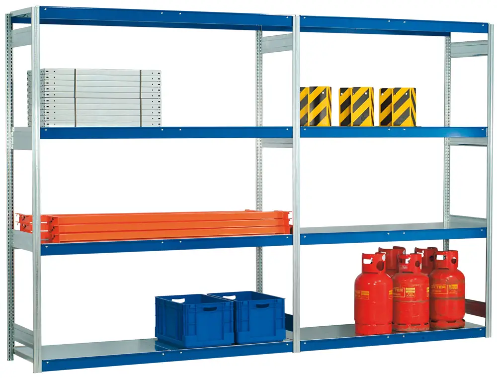 Regalwerk EMIL Weitspannregal S Grundfeld 2500 x 2010 x 400 mm Highlight