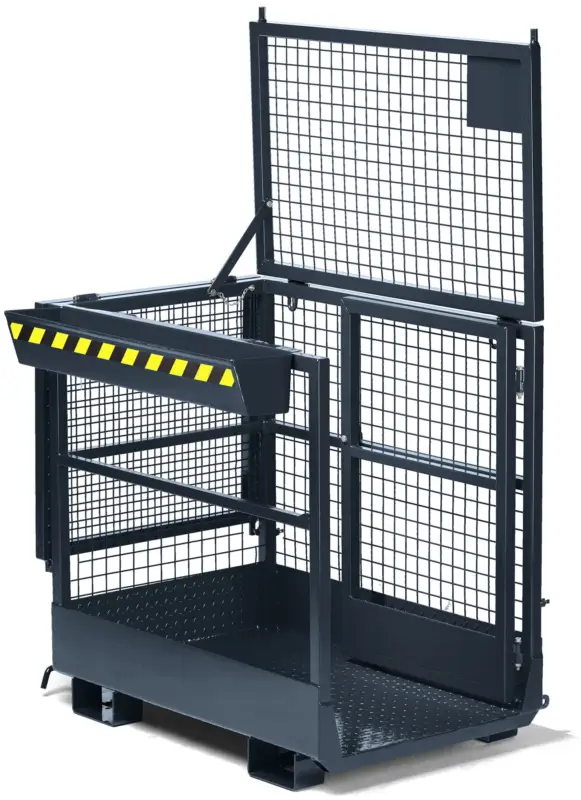 Zertifiziert RR Industrietechnik Arbeitskorb RAK-duo - RAL 7016