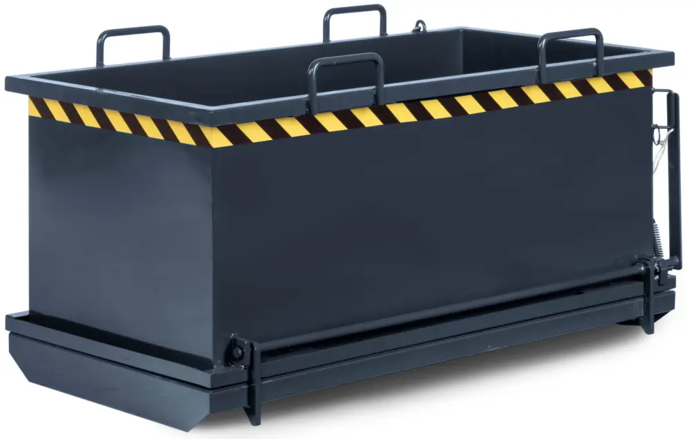 Neue Ware RR Industrietechnik Klappbodenbehälter RKB-100 - RAL 7016