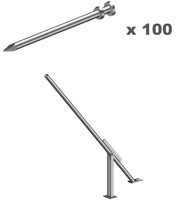 Layher Erdnagel Set hawego PLUS - 100 Stück Preisreduziert