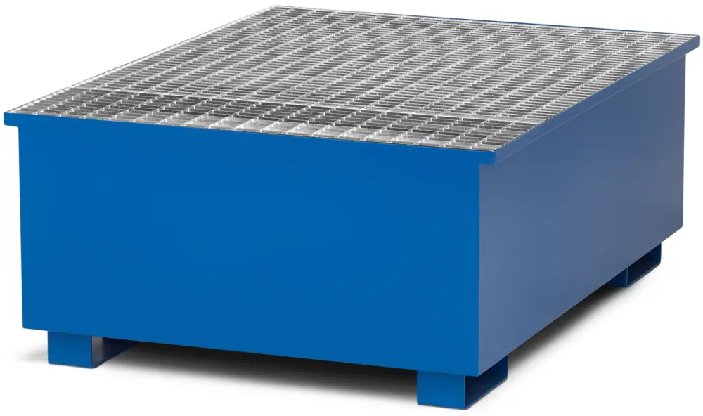 Highlight RR Industrietechnik Auffangwanne Stahl mit Abfüllbereich RTA-1 - RAL 5010