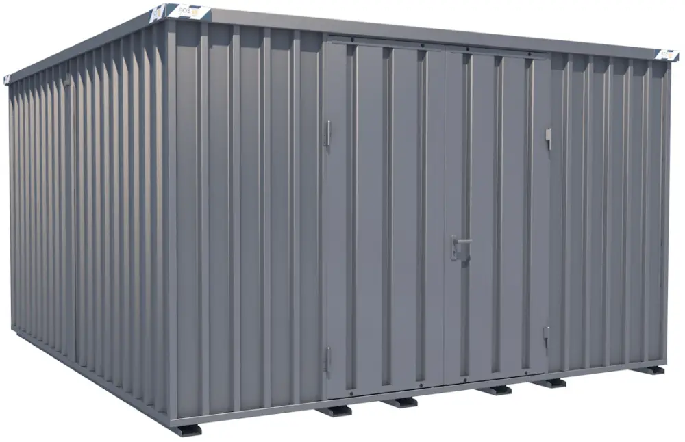 Geprüft BOS Container Combination 4100 x 4200 x 2445 mm - 2-flügelige Tür auf 4 m Seite