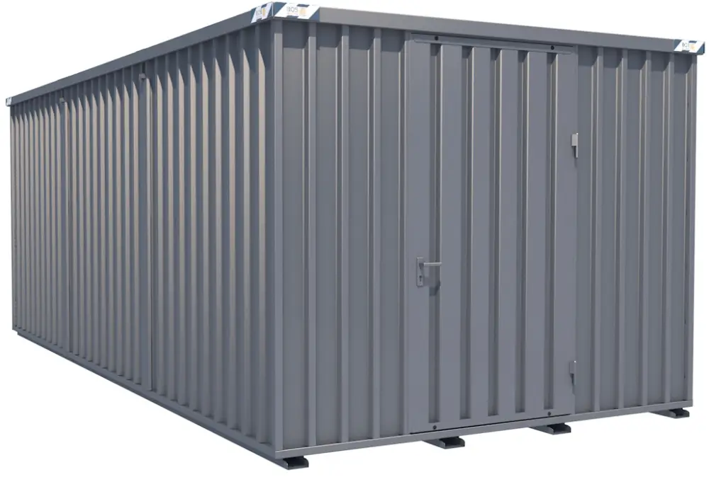 BOS Container Combination 3100 x 6300 x 2445 mm - 1-flügelige Tür auf 3 m Seite Geprüft