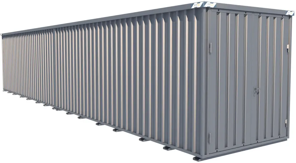 BOS Lagercontainer 12200 x 2300 x 2445 mm - 2-flügelige Tür auf 2,3 m Seite Saisonangebot
