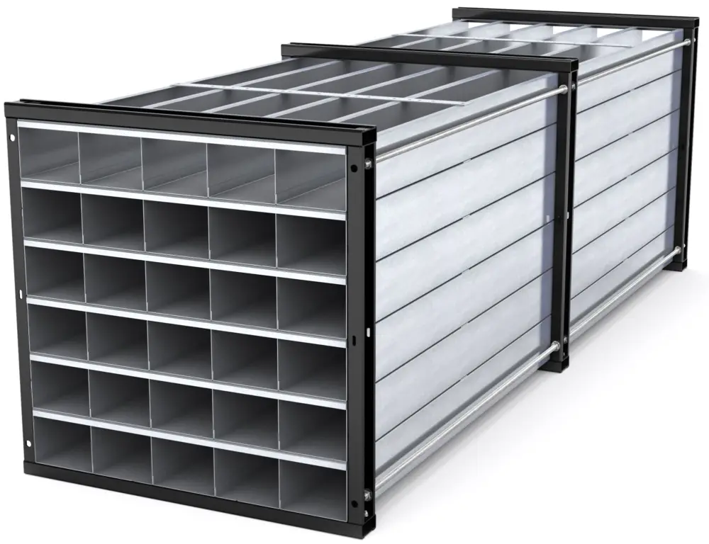 RR Industrietechnik Wabenregal RWR 30-3 - RAL 5010 Aktuell