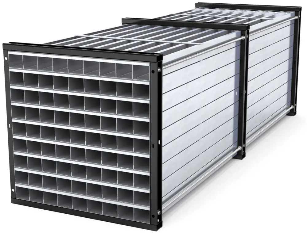Begrenztes Angebot RR Industrietechnik Wabenregal RWR 81-3 - RAL 5010
