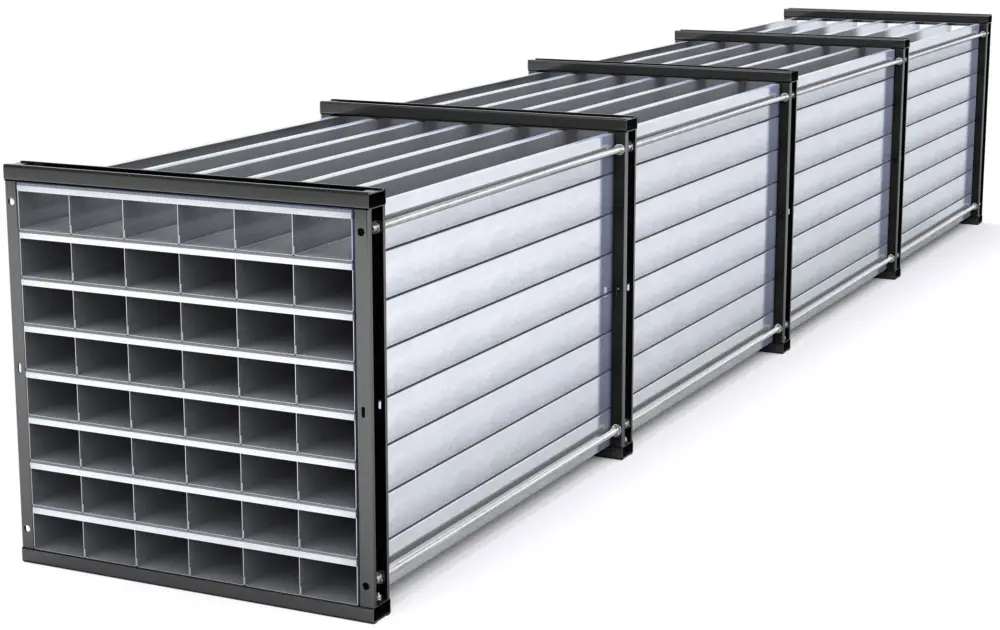 RR Industrietechnik Wabenregal RWR 48-6 - RAL 7016 Sonderaktion