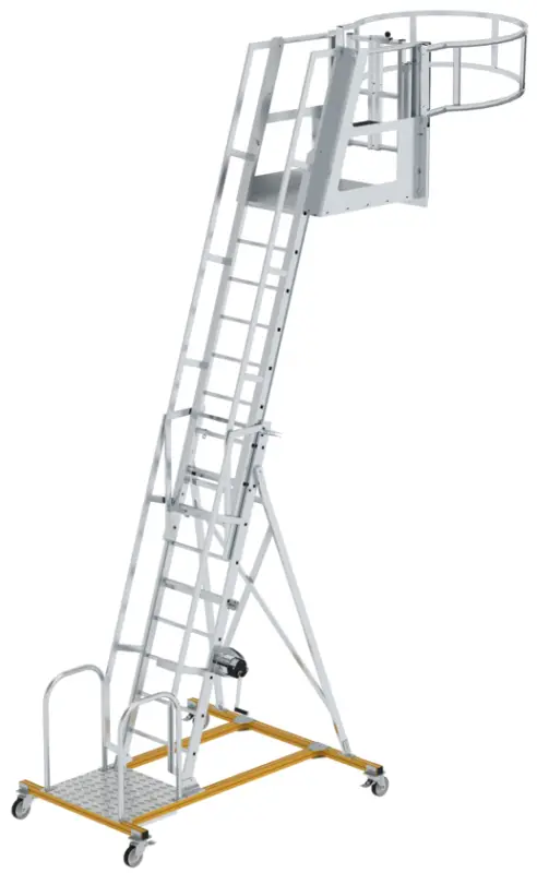Munk Tankwagenleiter Alu Sprossen Typ 1 - hawego Set Schutzkorb rund Schneller Versand