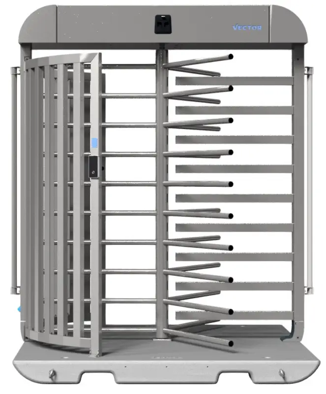 Top-Preis Schake Vector V-Turnstile verzinkt - elektromechanisch - lokale beidseitige Zutrittskontrolle - Bauzaunmodul