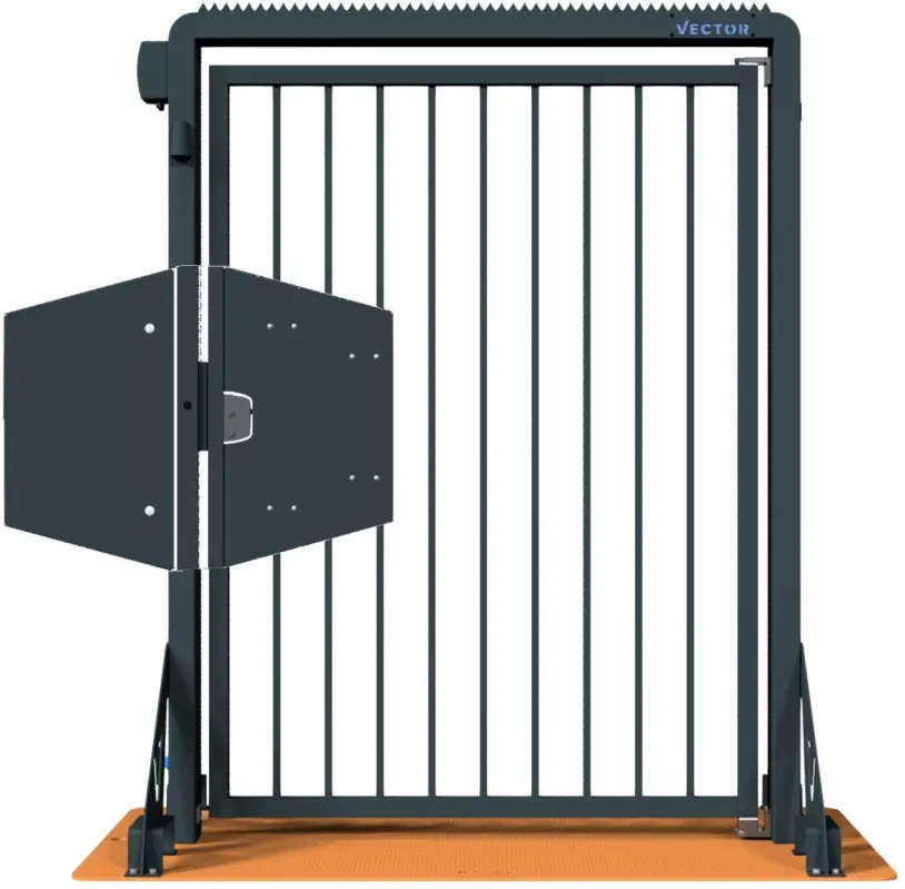 Abverkauf Schake Vector V-Door-Steelplate tiefschwarz - Fluchttür