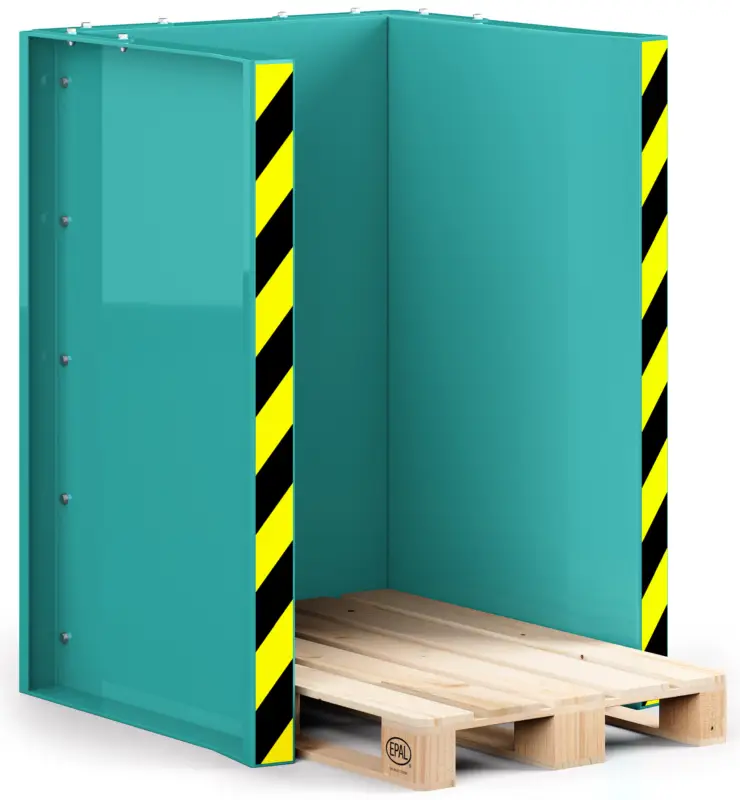 RR Industrietechnik Paletten Stapelstation RPS-10 - RAL 5018 Ausverkauf