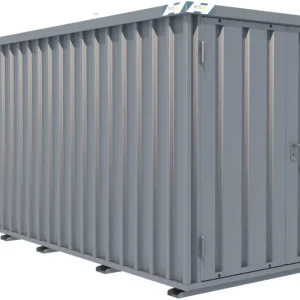 Bestseller BOS Schnellbaucontainer 5100 x 2100 x 2100 mm - 2-flügelige Tür auf 2 m Seite