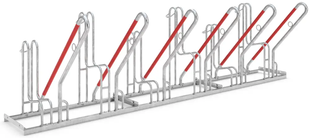 Sale WSM Fahrradständer Anlehnbügel 4506 XBF Stahl - 6 Einstellplätze