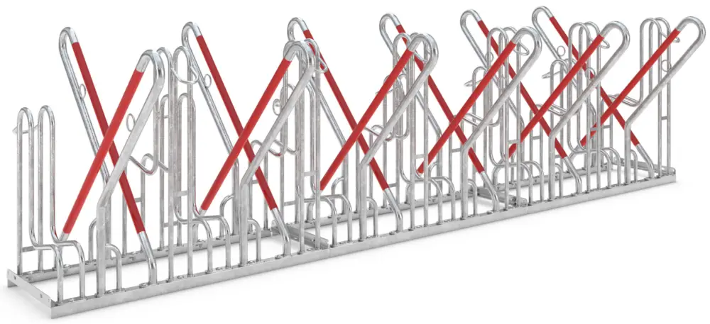 WSM Fahrradständer Anlehnbügel 4522 XBF Stahl - 12 Einstellplätze Aktuell