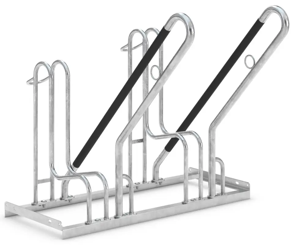 Kracherpreis WSM Fahrradständer Anlehnbügel 4702 XBF Stahl - 2 Einstellplätze