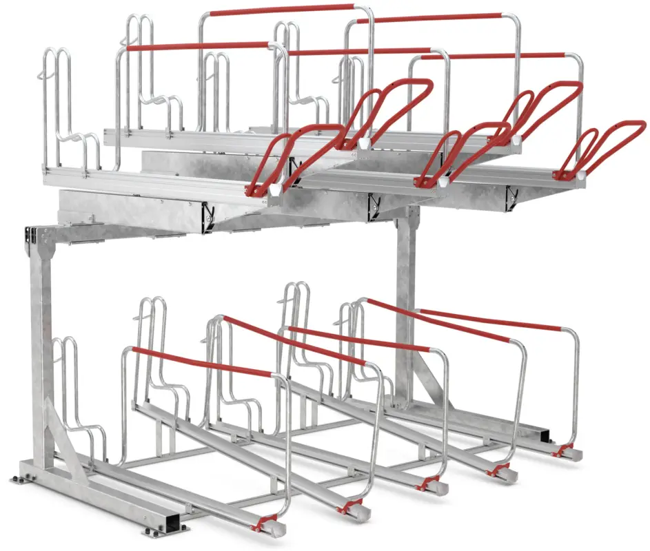Sonderangebot WSM Fahrradständer Doppelstockparker BikeHub Stahl - Economy 1 10