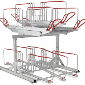 Abverkauf WSM Fahrradständer Doppelstockparker BikeHub Stahl - Economy 2 12