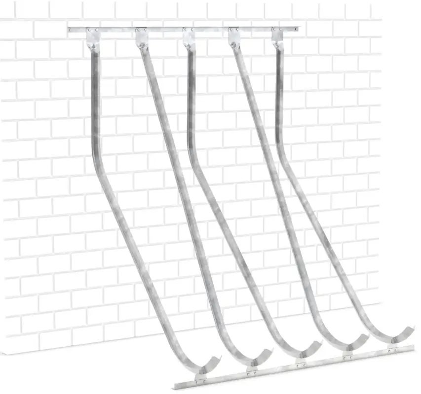 WSM Fahrradständer Schräghochparker SW Stahl - 5 Einstellplätze Neue Kollektion