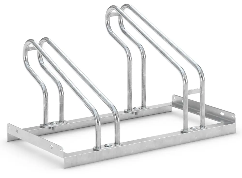 WSM Fahrradständer Bügelparker 2052 Stahl - 2 Einstellplätze Highlight