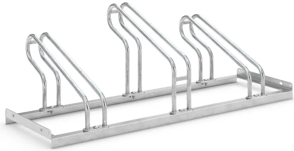 Versand Am Gleichen Tag WSM Fahrradständer Bügelparker 2053 BF Stahl - 3 Einstellplätze