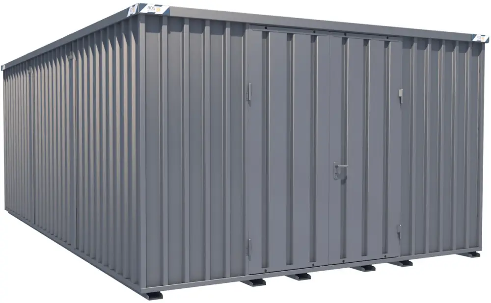 Direktkauf BOS Container Combination 4100 x 6300 x 2445 mm - 2-flügelige Tür auf 4 m Seite