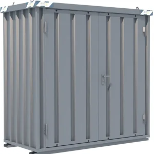 Top-Seller BOS Schnellbaucontainer 1100 x 2100 x 2100 mm - 2-flügelige Tür auf 2 m Seite