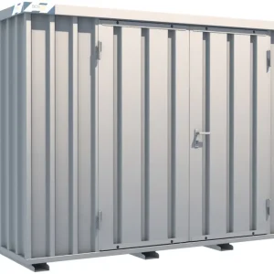 BOS Schnellbaucontainer 3100 x 2100 x 2100 mm - 2-flügelige Tür auf 3 m Seite Billig