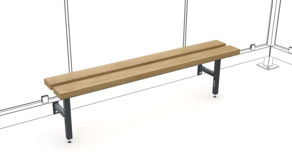 Jetzt Bestellen WSM Überdachung Design-Sitzbank RelaxNature II - 2 Sitzplätze PM - RAL 7016