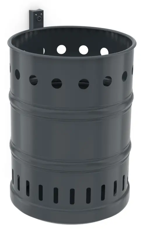 Meistverkauft WSM Überdachung Abfallsammler Tonga PM - 35 Liter - RAL 7016