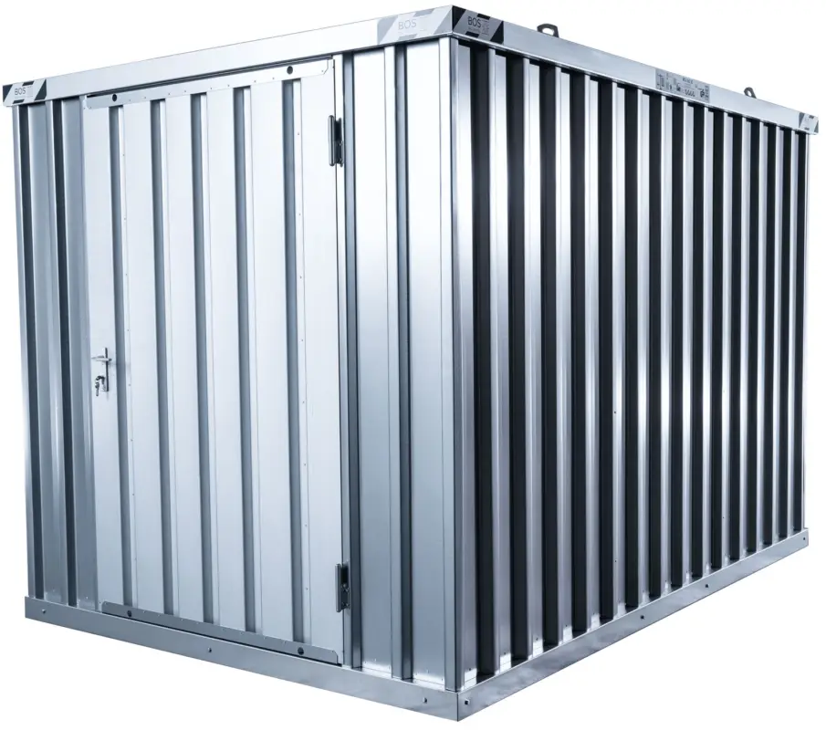 BOS Materialcontainer 3100 x 2100 x 2080 mm - 1-flügelige Tür auf 2 m Seite Meistverkauft