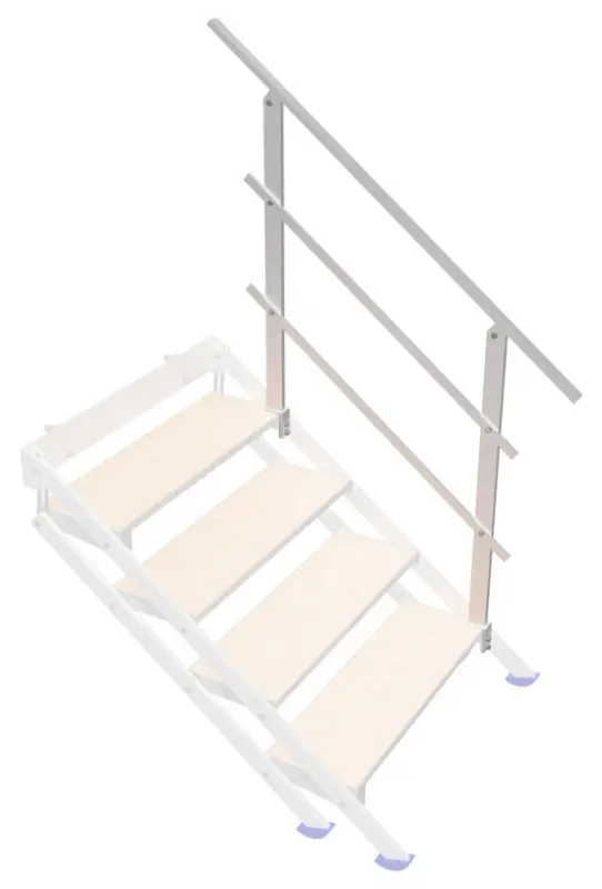 Rabatt Bütec Handlauf Alu Flexi Step für Treppe 4-stufig