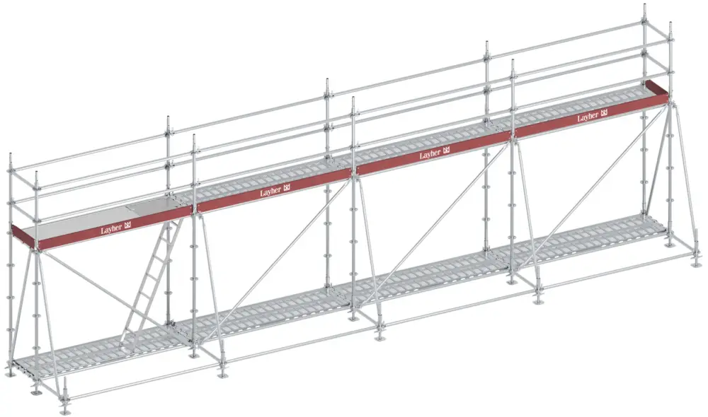Highlight Layher Allround Bewehrungsgerüst 10,28 x 0,73 x 2,20 m