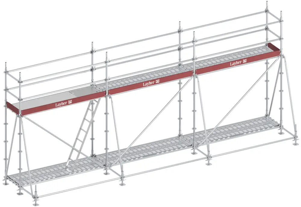 Garantierte Lieferung Layher Allround Bewehrungsgerüst 7,71 x 1,09 x 2,20 m