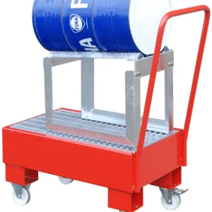 Bauer Auffangwanne fahrbar Stahl AW 60-1 SRF - RAL 3000 Markenprodukt