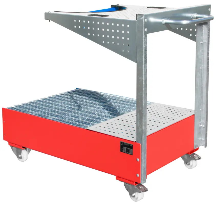 Bauer Auffangwanne fahrbar Stahl LPW 200-4 - RAL 3000 Sofort Bestellen