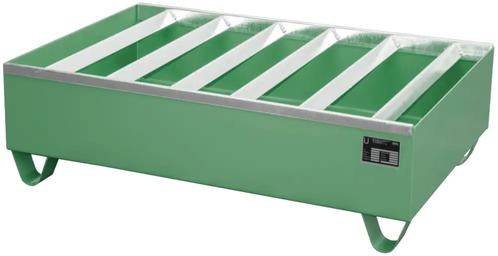 Bauer Auffangwanne Stahl PW 200-2 - RAL 6011 Geprüft