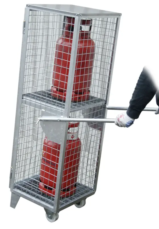 Preis Gesenkt Bauer Gasflaschen-Depot Stahl GFD-R 2 - verzinkt