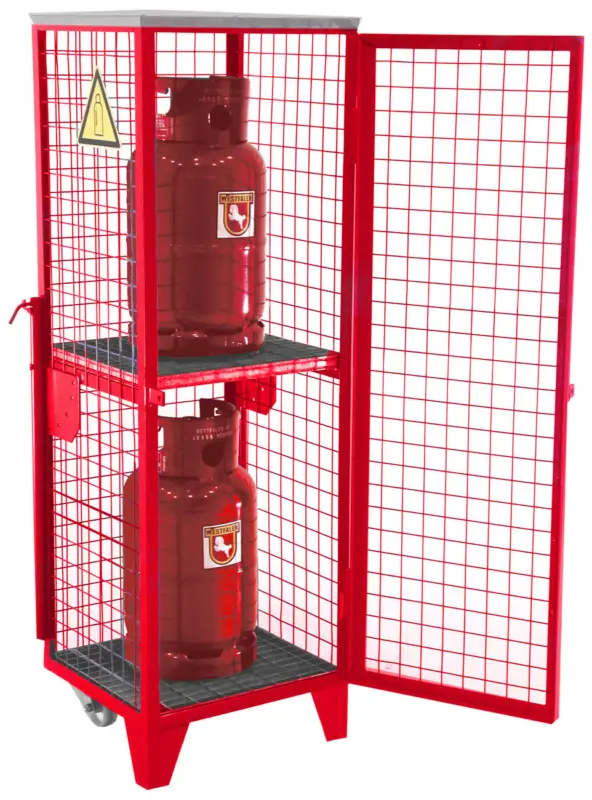 Jetzt Bestellen Bauer Gasflaschen-Depot Stahl GFD-R 2 - RAL 3000