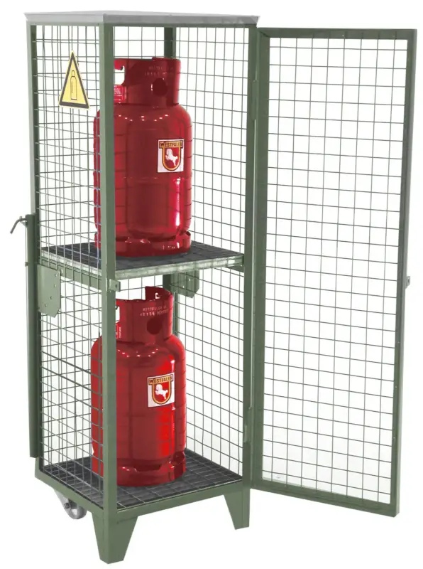 Bauer Gasflaschen-Depot Stahl GFD-R 2 - RAL 7005 Solange Der Vorrat Reicht