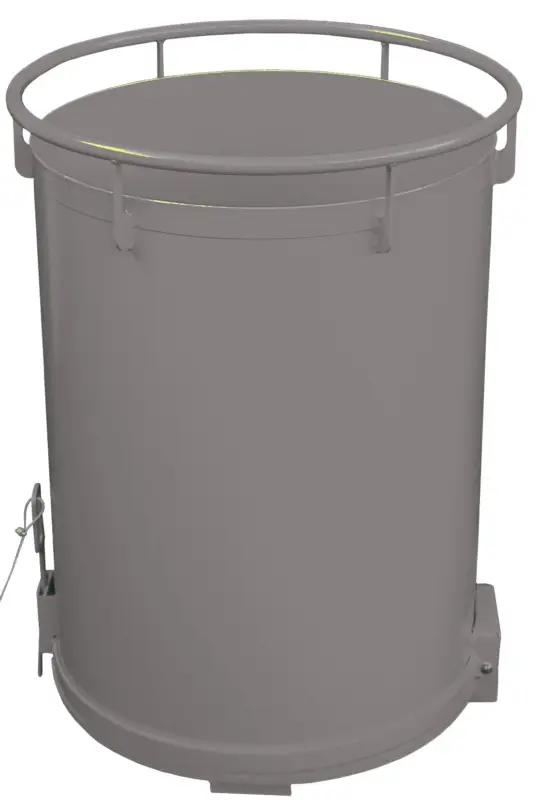 Top-Preis Bauer Rund-Klappbodenbehälter RB-400 - RAL 7005