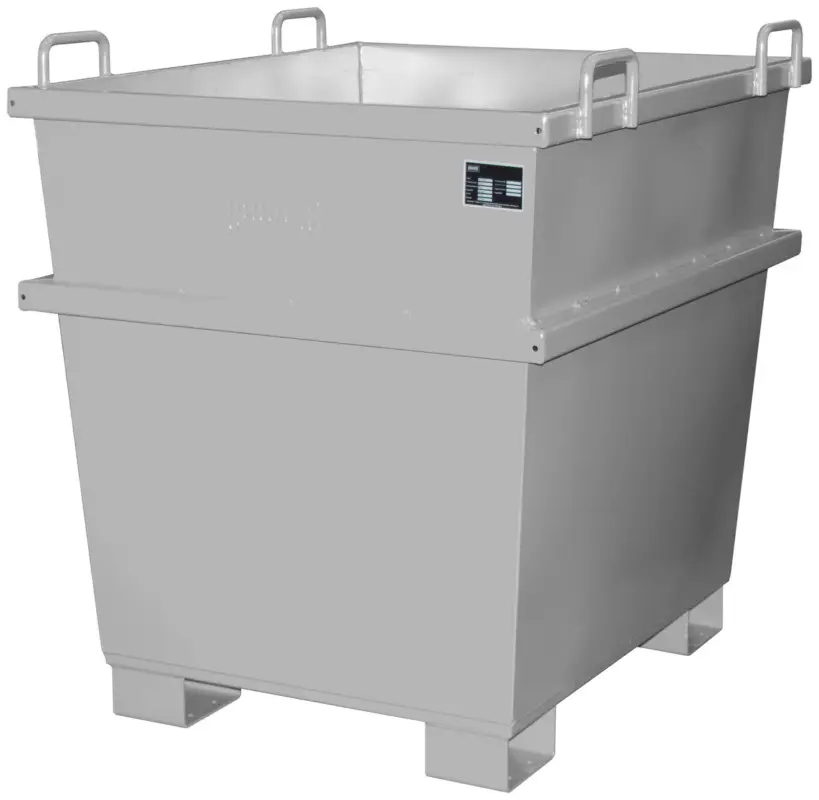 Geprüft Bauer Stapelcontainer UC-1000 - RAL 7005